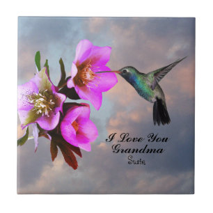 HUMMINGBIRD-GRANDMA TILE