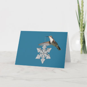 Hummingbird Greetings Holiday Card