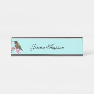 Hummingbird Hanging Name Plate Nameplate