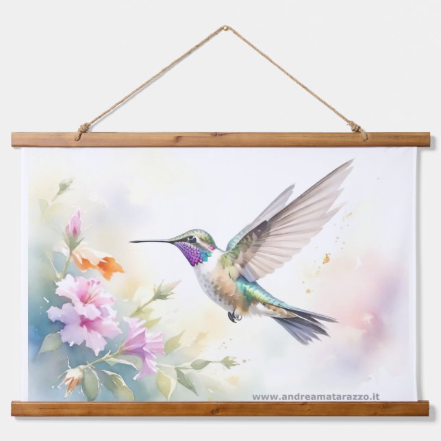 Hummingbird Hanging Tapestry (Front)