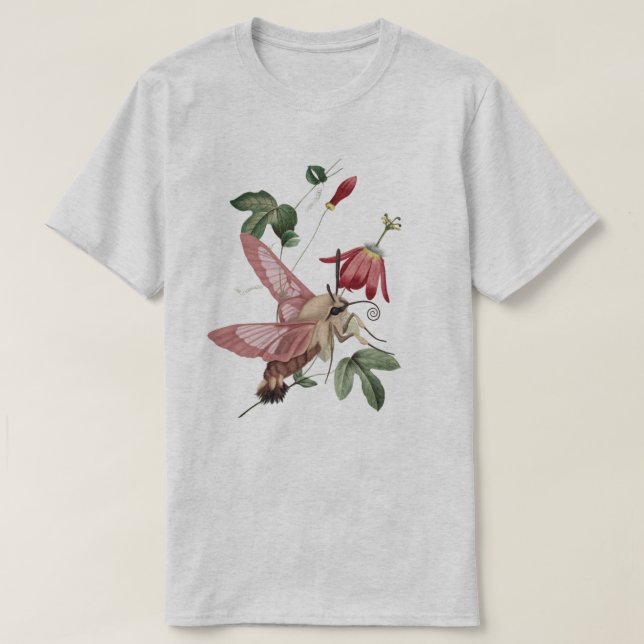 Hummingbird Hawk Moth T-Shirt (Design Front)