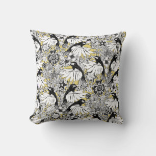 hummingbird heaven sunlight throw pillow