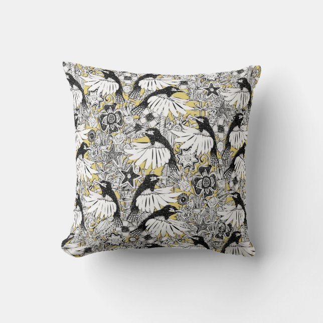 hummingbird heaven sunlight throw pillow (Front)