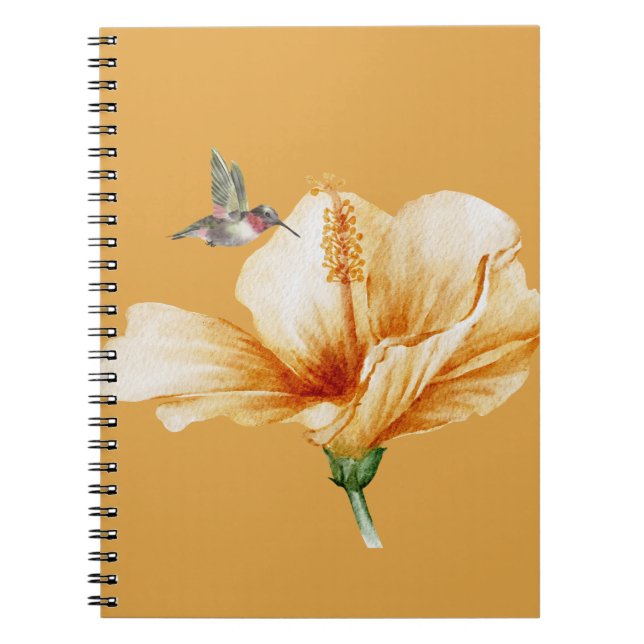 Hummingbird & Hibiscus Notebook (Front)