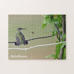 Hummingbird & Honey Bee Jigsaw Puzzle