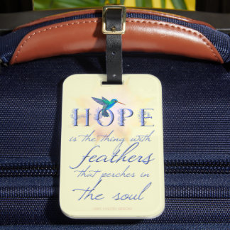 Hummingbird Hope - étiquette bagage