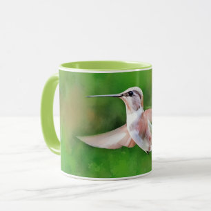 Hummingbird Hover Nature Art Mug Cup