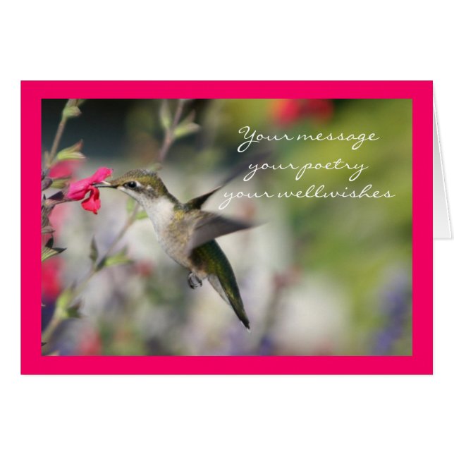 Hummingbird in Flight (Front Horizontal)