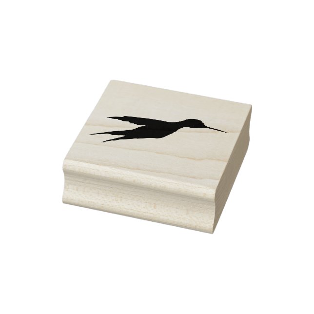 Hummingbird in Flight 1a Rubber Stamp (Stamp)