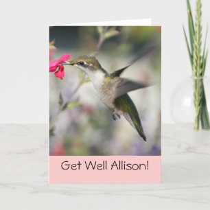 Hummingbird in Flight Card
