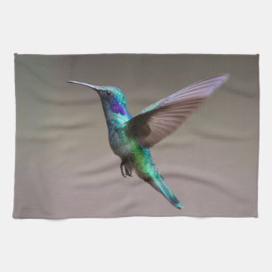 Hummingbird in Flight Kitchen Towel