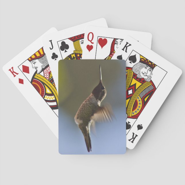 Hummingbird in Flight Playing Cards (Back)