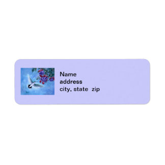 Hummingbird In Flight Return Address Labels