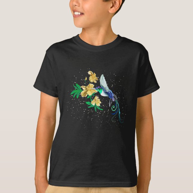 Hummingbird In Flight  T-Shirt (Front)
