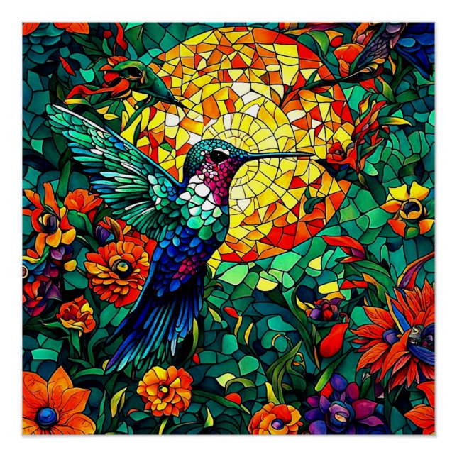 Hummingbird in sunlight poster (Front)