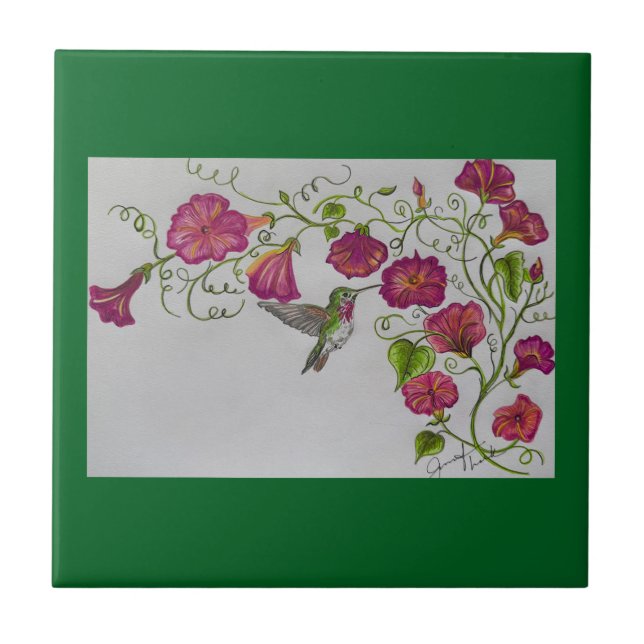 Hummingbird in Tile (Front)