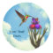 Hummingbird Iris Flower Personalized