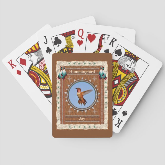 Hummingbird Joy Energy Playing Cards (Back)