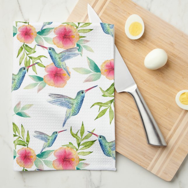 Hummingbird Kitchen Towel (Quarter Fold)