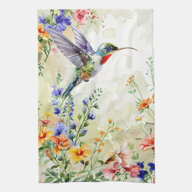 Hummingbird Kitchen Towel (Vertical)