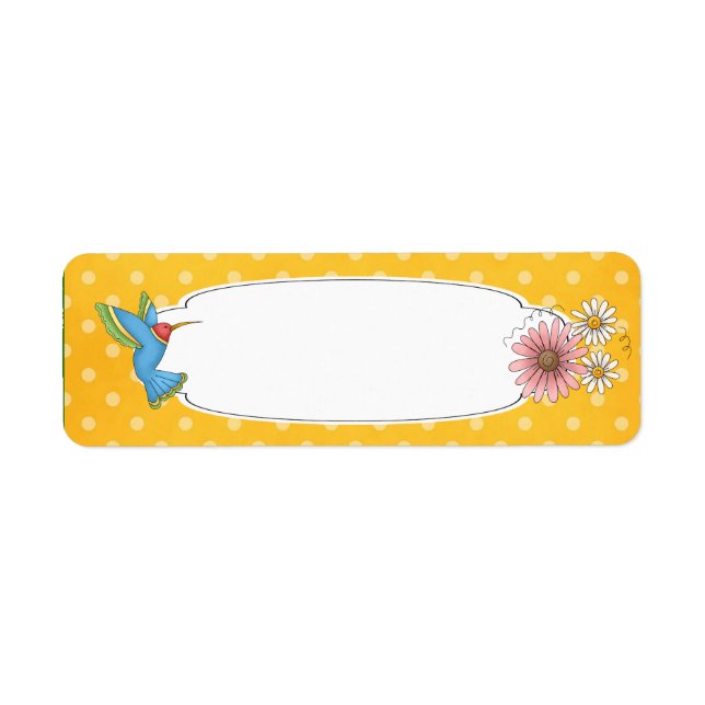 Hummingbird Label (Front)