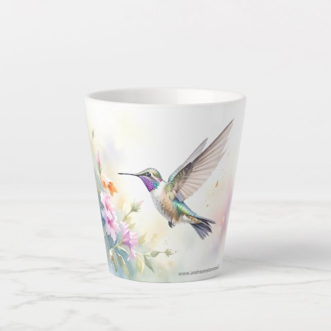 Hummingbird Latte Mug (Front)