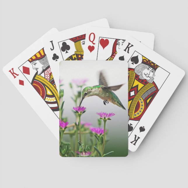 Hummingbird Lunch  Playing Cards (Back)
