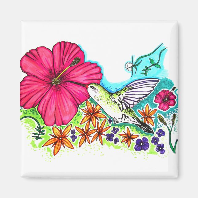 Hummingbird Magnet (Front)
