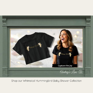 Hummingbird Mommy To Be Shirt   Baby Shower