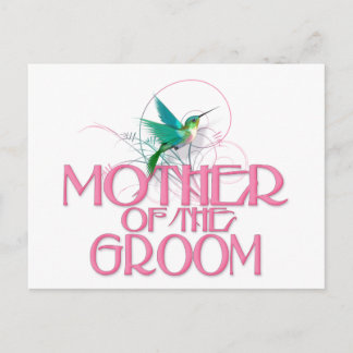 Hummingbird Mother of the Groom Postcard