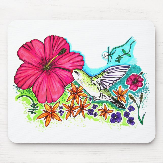 Hummingbird Mouse Pad (Front)
