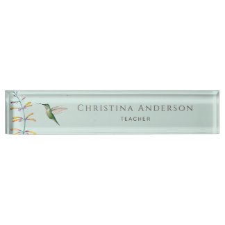 Hummingbird nameplate