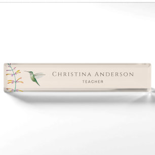 Hummingbird nameplate