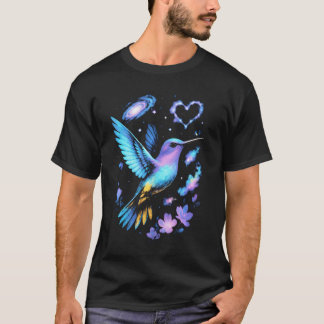 Hummingbird Nature Colourful T-Shirt