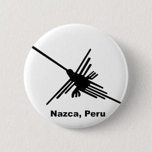 Hummingbird Nazca, Peru 2 Inch Round Button
