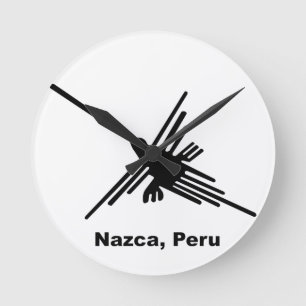 Hummingbird Nazca, Peru Round Clock