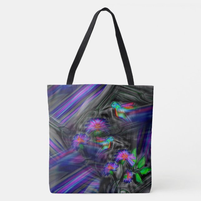 Hummingbird Night Flight Tote Bag (Front)