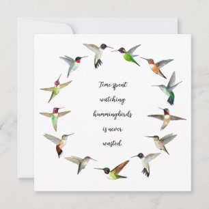 Hummingbird  note card
