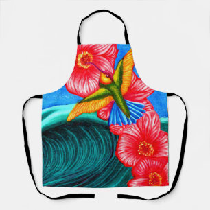 Hummingbird Ocean  Apron