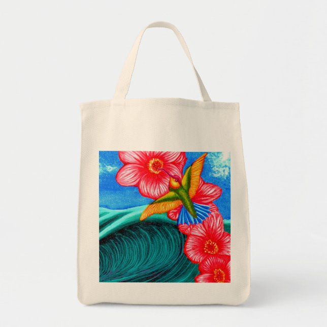 Hummingbird Ocean  Tote Bag (Front)