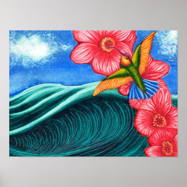Hummingbird OceanPrint, Poster Paper (Matte) (Front)