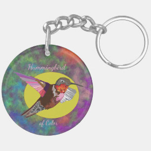 Hummingbird of Colour Keychain