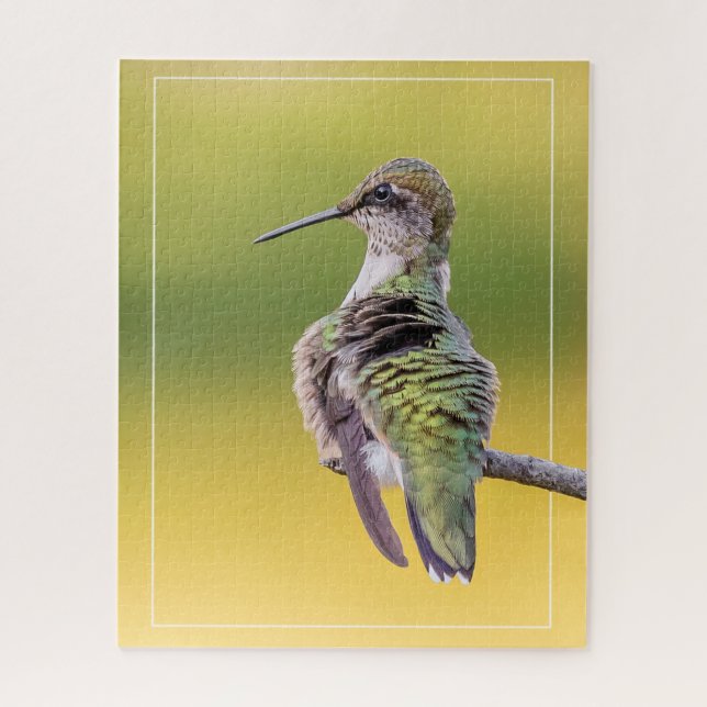 Hummingbird On Alert   Jigsaw Puzzle (Vertical)