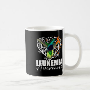 Hummingbird Orange Ribbon Leukaemia Awareness Figh Coffee Mug