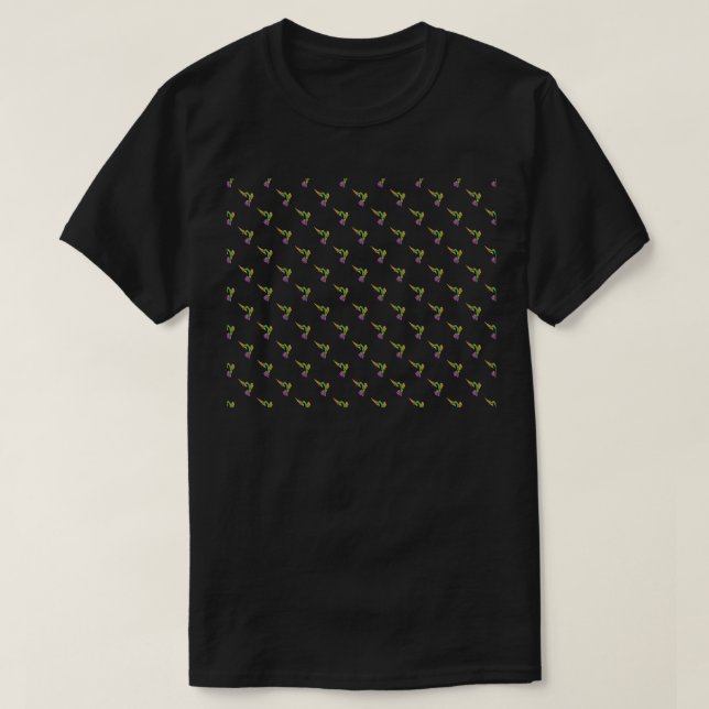 Hummingbird Pattern T-Shirt (Design Front)