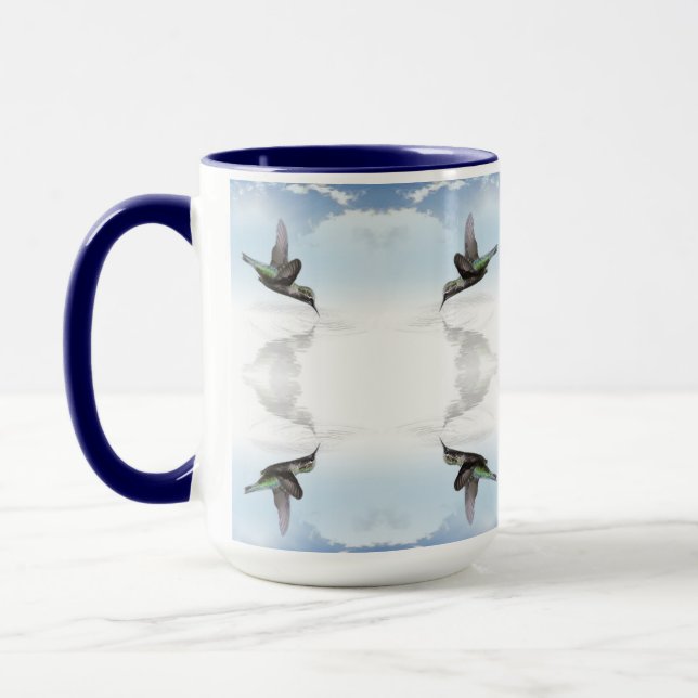 Hummingbird patterns mug (Left)