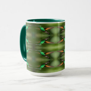 Hummingbird patterns mug