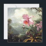 Hummingbird Perched, fine art, Card<br><div class="desc">Hummingbird Perched,  famous fine art painting by Martin Johnson Heade</div>