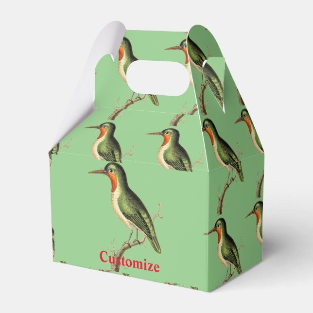Hummingbird Perched Thunder_Cove  Favor Box (Front Side)