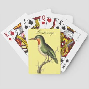 Hummingbird Perched Thunder_Cove Playing Cards
